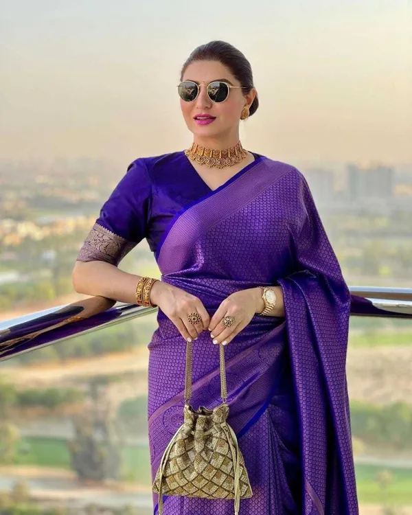 Purple_Woven_Kanjivaram_Silk_Saree_with_Saree_Cover